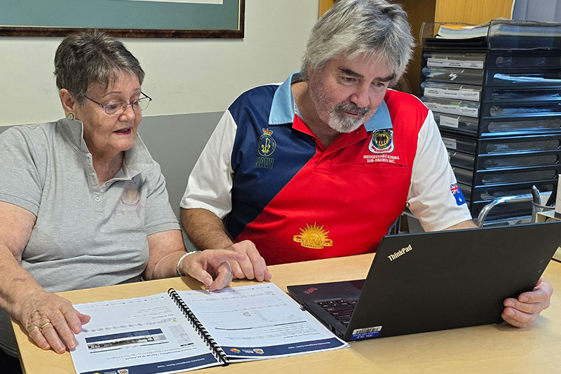 Nea working with Grant Cotterill on his accreditation studies