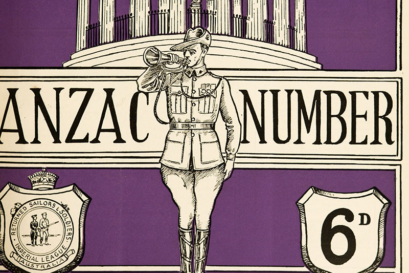 The Queensland Digger from April 1935 shows the Shrine of Remembrance in Brisbane