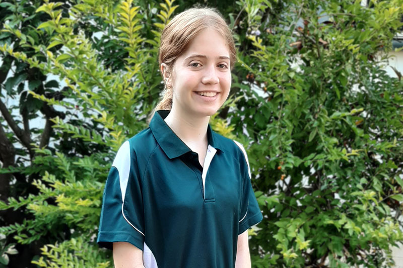 Sophie Robertson hopes to study aeronautical engineering and join the RAAF, working in disaster relief and Defence Space Command.