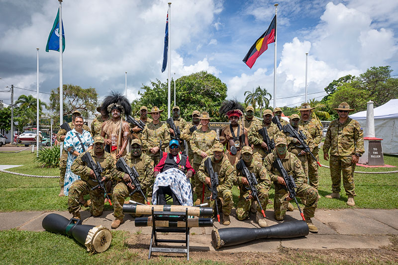 The 80th anniversary of the founding of the Torres Strait Light Infantry Battalion on Thursday Island in 2023 (image credit: Defence Australia)