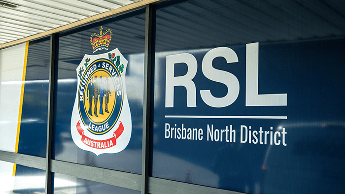 RSL Queensland logo on Brisbane North District Office